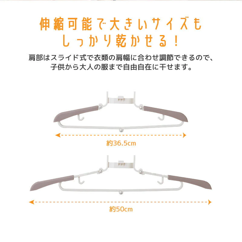NEWイージーハンガー（4本組）物干しハンガー すべらないハンガー 便利ハンガー 滑らないハンガー おしゃれ 洗濯物 洗濯 収納 片手で折りたたみハンガー 万能ハンガー 型崩れ防止 プレゼント