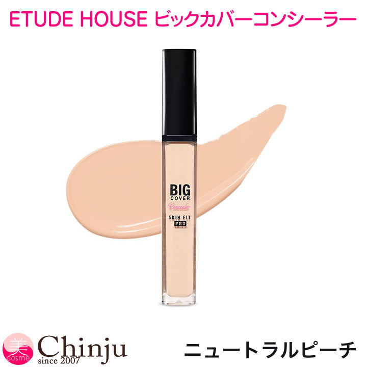【ネコポス速達便】 ニュートラルピーチ ETUDE HOUSE エチュードハウス ビッグカバーフィットコンシーラー 7g コンシーラー  化粧下地 カバー 韓国コスメ 観光化粧品