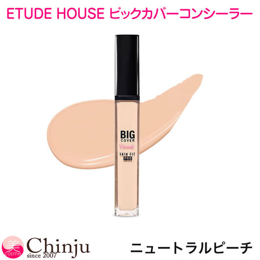 【ネコポス速達便】 ニュートラルピーチ ETUDE HOUSE エチュードハウス ビッグカバーフィットコンシーラー 7g コンシーラー  化粧下地 カバー 韓国コスメ 観光化粧品