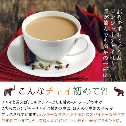 【超シェア買い祭】チャイ インスタント チャイ ジンジャーチャイ 送料無料