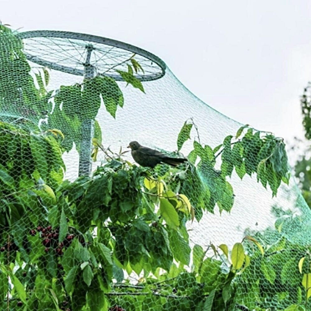 ネット 鳥よけネット グリーン 4m×10m 畑 バードネット 長さカット 可能 防鳥ネット カラス対策 からすよけ ゴミネット 家庭菜園ネット 農業用品 資材 防鳥ネット ベランダ 鳥よけ 網 田畑 鳥害対策 ハト ツバメ 水稲 果樹園 菜園