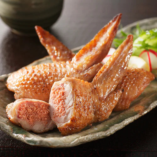 本格手作り！国産手羽餃子＆手羽明太セット　880ｇ（440ｇ×2ｐ）1本55ｇ　 北海道と沖縄を除き 【送料無料】【7月肉の日】