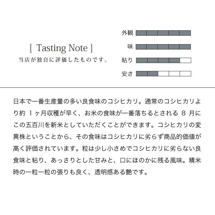 【新米】五百川30ｋｇ農薬が少ないお米令和4年埼玉県産