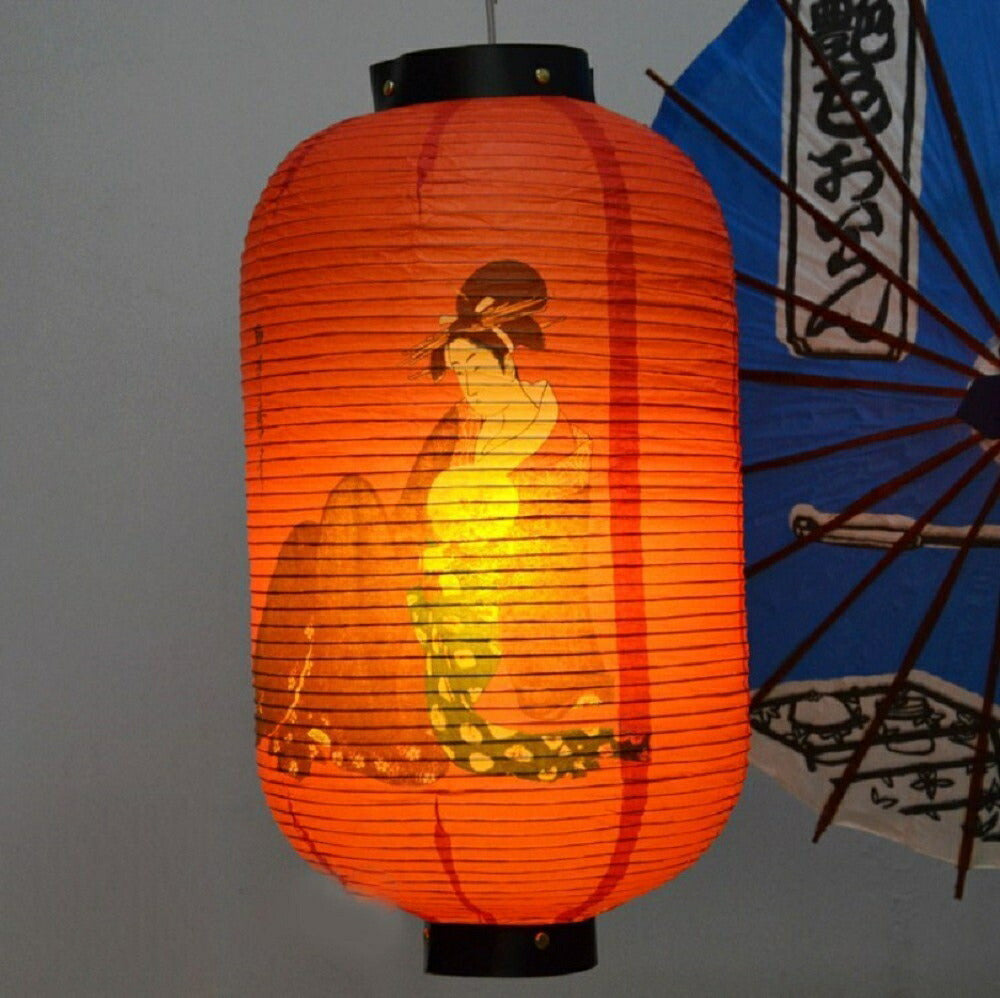 提灯 浮世絵 丸提灯  和柄 和風 和 東洋 オリエンタルランプ 正月 旧正月 レストラン 結婚式 宴会 ホームデコレーション ギフト 中華街 春祭りちょうちん 灯り 古風 紙 学園祭　卒業式 演劇 劇団 文化祭 劇 パーティー 参観日 お祭り