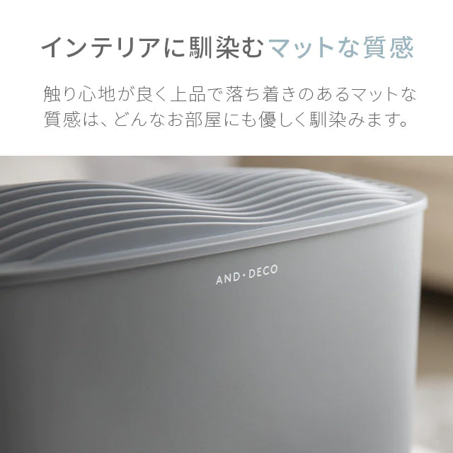 （グレー）スチーム式 加湿器【1年保証】