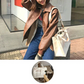 【SUPER在庫処分市】【アイボリー】大容量 6ポケット キャンバス トートバッグ ２way