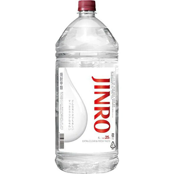 JINRO ジンロ 真露 25度 4000ml 4L 1本【ご注文は4本まで1個口可能】