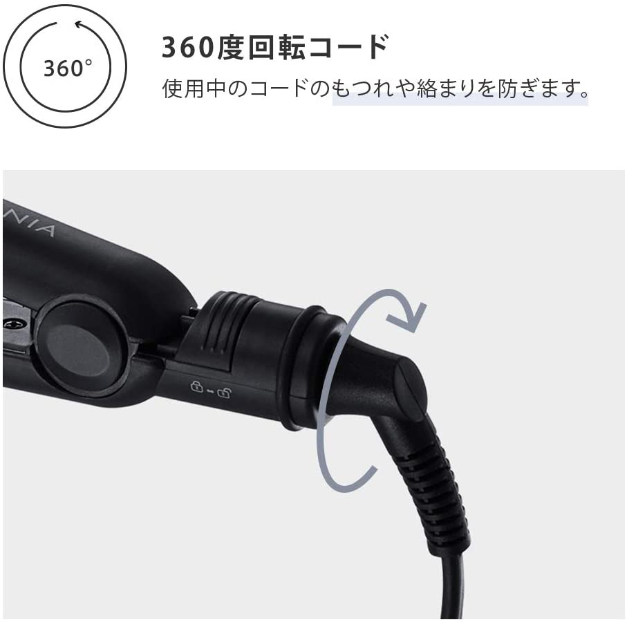 【24時間限定・先着30購入】SALONIA ストレートアイロン 24mm SL-004S 海外対応 ブラック【家電製品リリースセール】