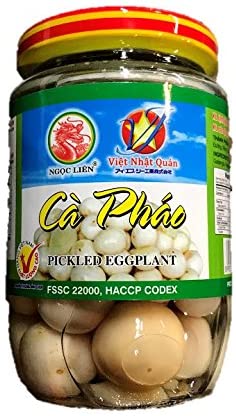 【3人シェア買いでお得】Ngoc Lien なすびの塩漬け 365g 1瓶 Ngoc Lien Ca Phao 365g 1 hu