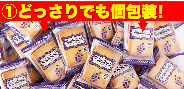 レーズンサンド 30個 個包装 洋菓子 クッキー レーズン 焼菓子 お菓子 おやつ スイーツ 土産 高級 徳用 どっさり 大容量