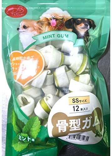 ミント味・PETRO(ペトロ) 犬用おやつ  骨型ガムSS 12本入り