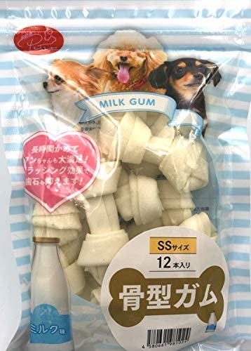 ミルク味・PETRO(ペトロ) 犬用おやつ  骨型ガムSS 12本入り