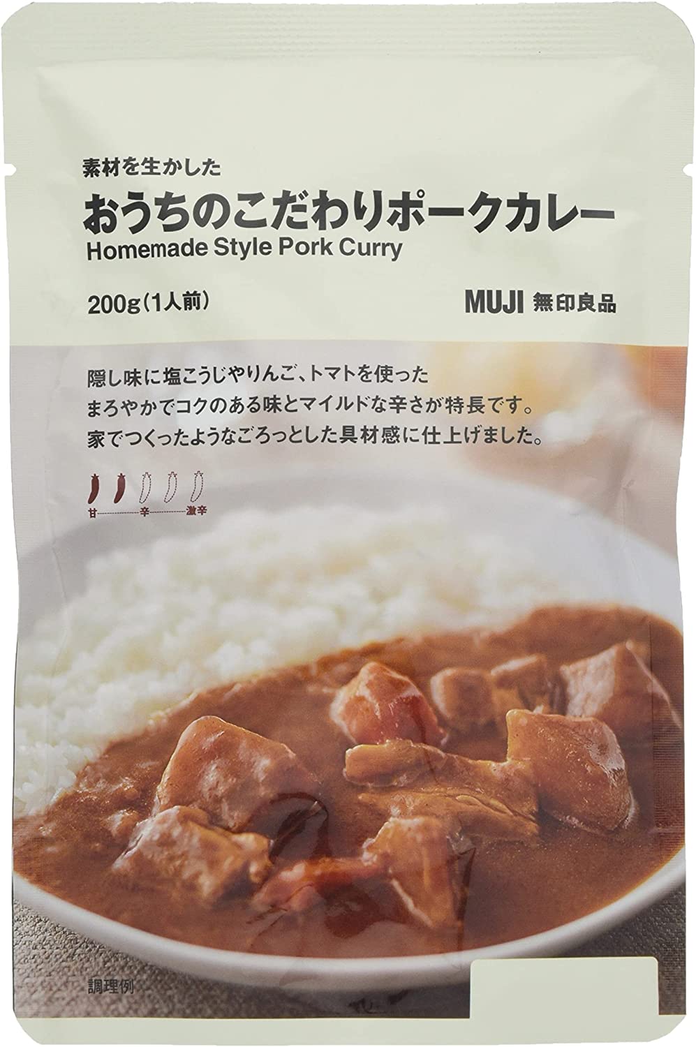 無印良品 素材を生かしたおうちのこだわりポークカレー 200g (1人前) 12058311