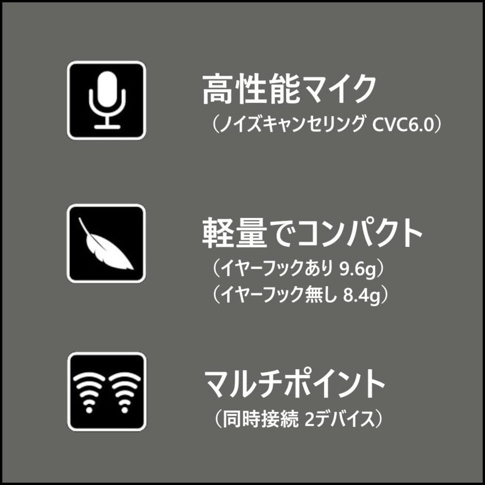 【3人シェア買いでお得】3ee Bluetooth ヘッドセット Call 01 ライトグレー（モノラル 片耳イヤホンタイプ） ノイズキャンセリングマイク