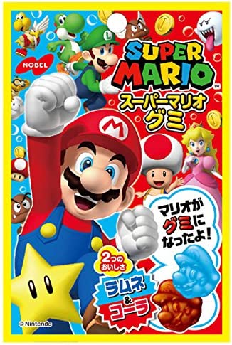 ノーベル スーパーマリオグミ ラムネ&コーラ 45g×6個