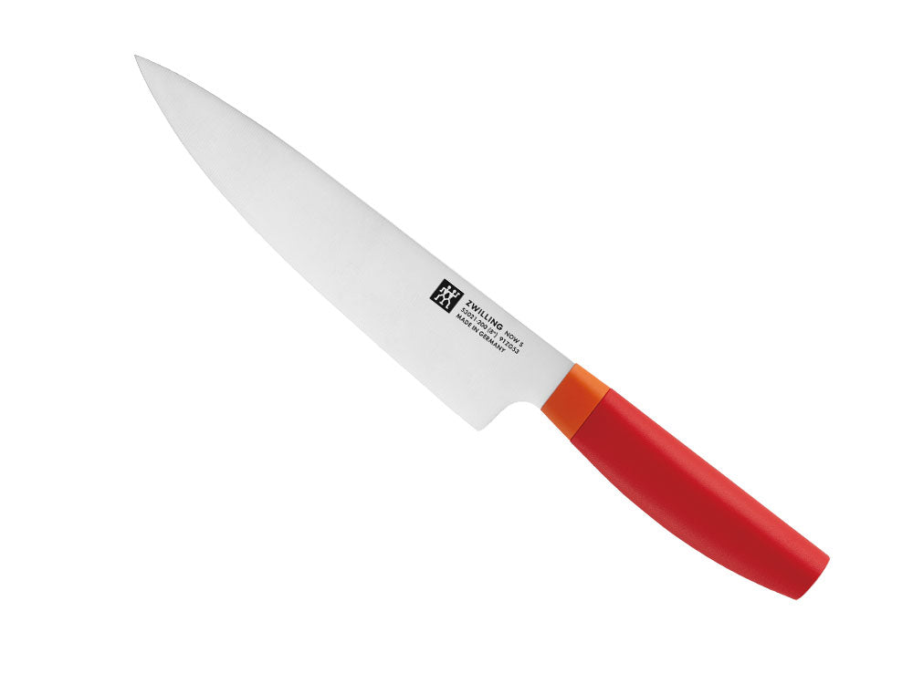 【公式】 ZWILLING Now S シェフナイフ 200mm レッド | ツヴィリング J.A. ヘンケルス 包丁 万能包丁 ステンレス 牛刀 ナイフ 20cm 肉 魚 野菜 ドイツ製 よく切れる
