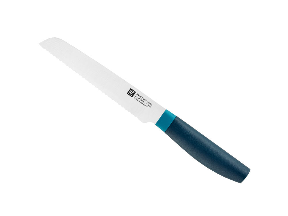 【公式】 ZWILLING Now S ユーティリティナイフ 13cm ブルー |ツヴィリング J.A. ヘンケルス 包丁 カラー スタイリッシュ ナイフ 13センチ 調理器具 130mm ナウ エス ドイツ製 チーズ ソーセージ パン 波刃 ステンレス包丁 キッチンナイフ ステンレス