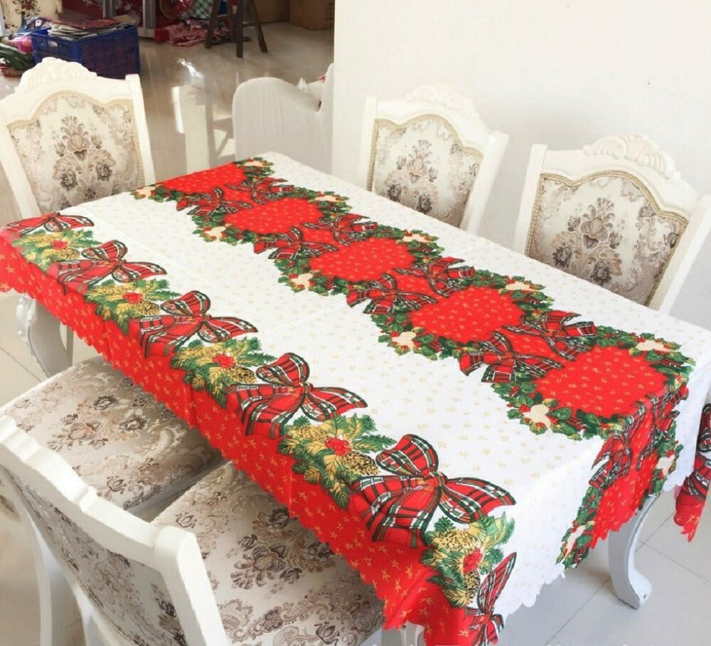雑貨 テーブルクロス 180cmx150cm クリスマス christmas Xmas クロス カバー クロス 汚れ防止 デスクマット マット 撥水 滑り止め ずれ防止 テーブルクロス 食卓カバー テーブルランナー テーブルカバー インテリア 北欧 ホーム キッチン