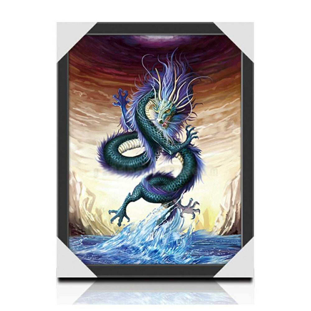 風水 3D 絵 龍 ドラゴン 竜 3頭 玄関 絵 龍の飾り 龍 置物 風水グッズ 青龍 白龍 赤龍 ドラゴン 壁掛け 開運祈願 金運祈願３D額 風水龍 アイテム 龍神 開運 金運 財産運 出世運 恋愛運 幸福 成功 プレゼント 贈り物 開運厄除 祈願成就