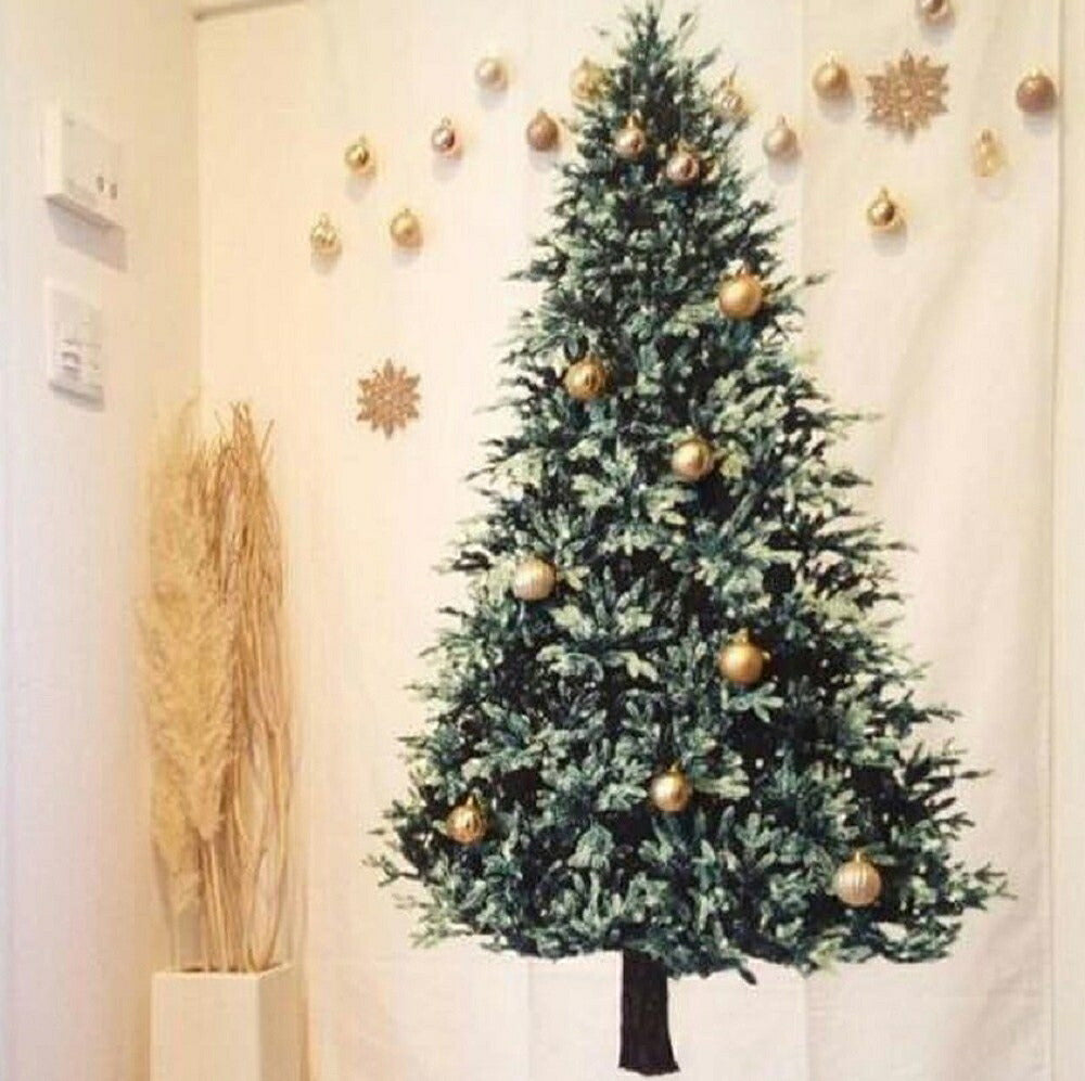 クリスマスタペストリー 特大 2m クリスマスツリー 200cm 布 ウォールツリー クリスマス ツリー タペストリー ツリータペストリー ウォールデコレーション ウォールアート ウォールデコ クリスマス 壁掛け 多機能 壁 インテリア サンタクロース サンタ 北欧 おしゃれ モダン