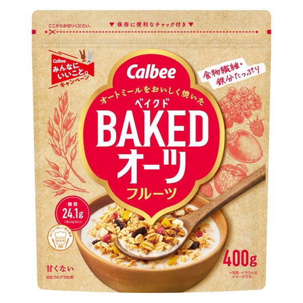 【おまけ付き！】ベイクドオーツ フルーツ 400g 1袋 カルビー