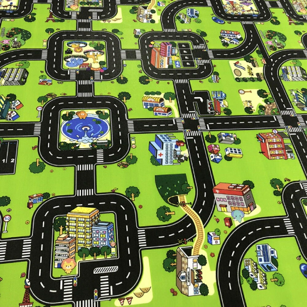 玩具 プレイマット 特大道路 ーVer4ー 200×160cm ロード 生き物 アニマル 自然 街並み ジャンボプレイマット 車 子供 地図 知育玩具 男の子 女の子 道 知育 遊び 知育遊び 学べる 3歳 4歳 5歳 6歳 子供 キッズ プレゼント