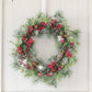 クリスマスリース 50cm×50cm 赤い実 松ぼっくり Xmas リース 造花 花輪 アートフラワー クリスマス 玄関 丸 輪っか ドア 飾り 装飾 インテリア 誕生日 クリスマス飾り モダン プレゼント フラワーリース 室内 壁面装飾 壁掛け ギフト クリスマス飾りつけ クリスマスグッズ
