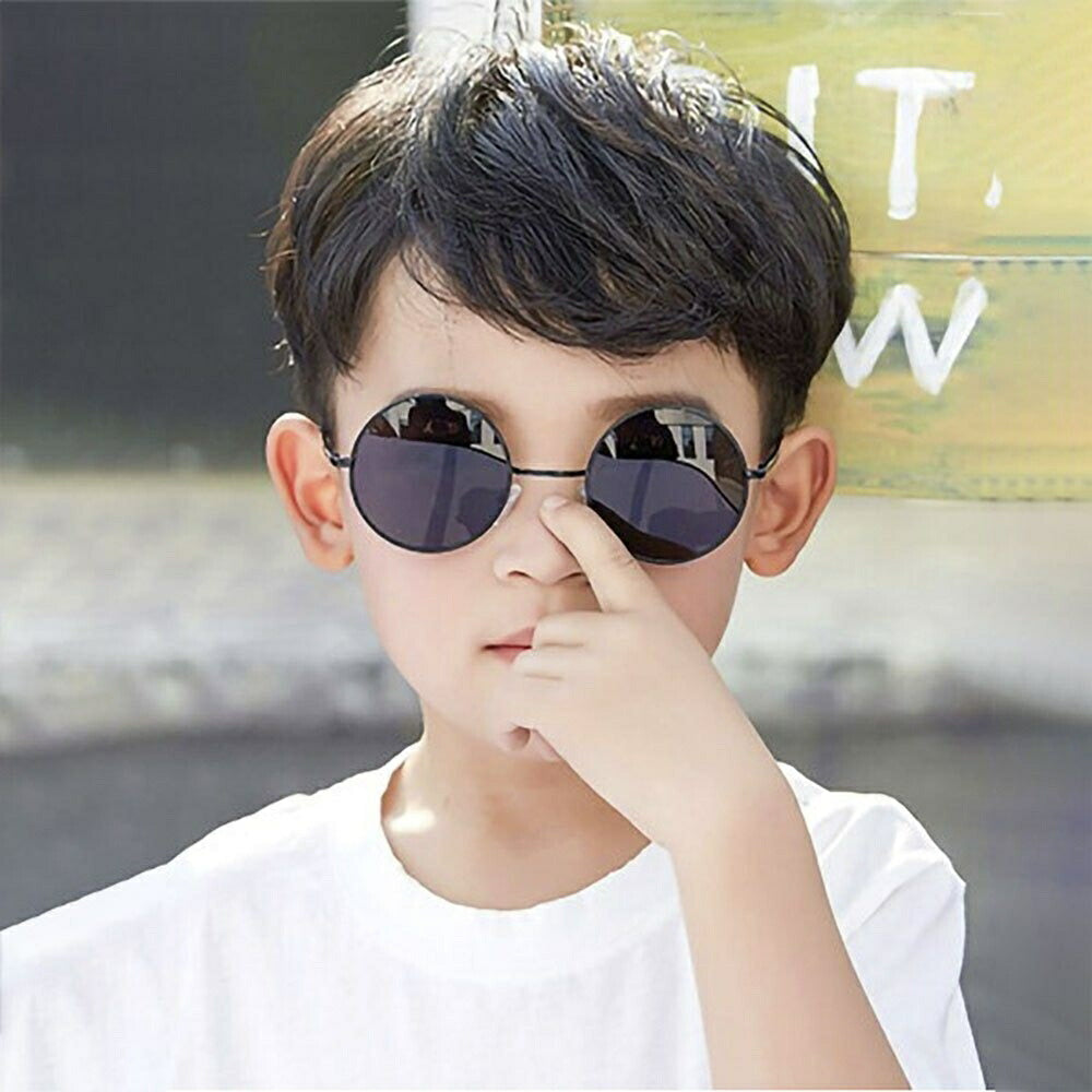 サングラス 子供用 丸レンズ 黒レンズ メガネ レディース メンズ キッズ 小さめ かわいい おしゃれ ファッションアイテム トレンド メガネ UVカット 眼鏡 b系 ストリート系 クラブ CLUB オラオラ フレーム 眼鏡 ヒップホップ