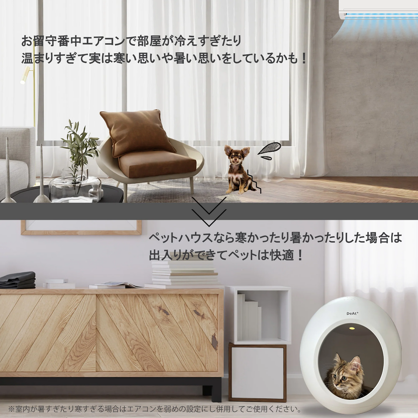 DeAt+温度調節機能付きペットハウス