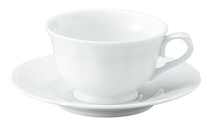 UTY 紅茶碗皿 白磁強化食器 カップ＆ソーサー 業務用   陶器のふる里  stockヤ