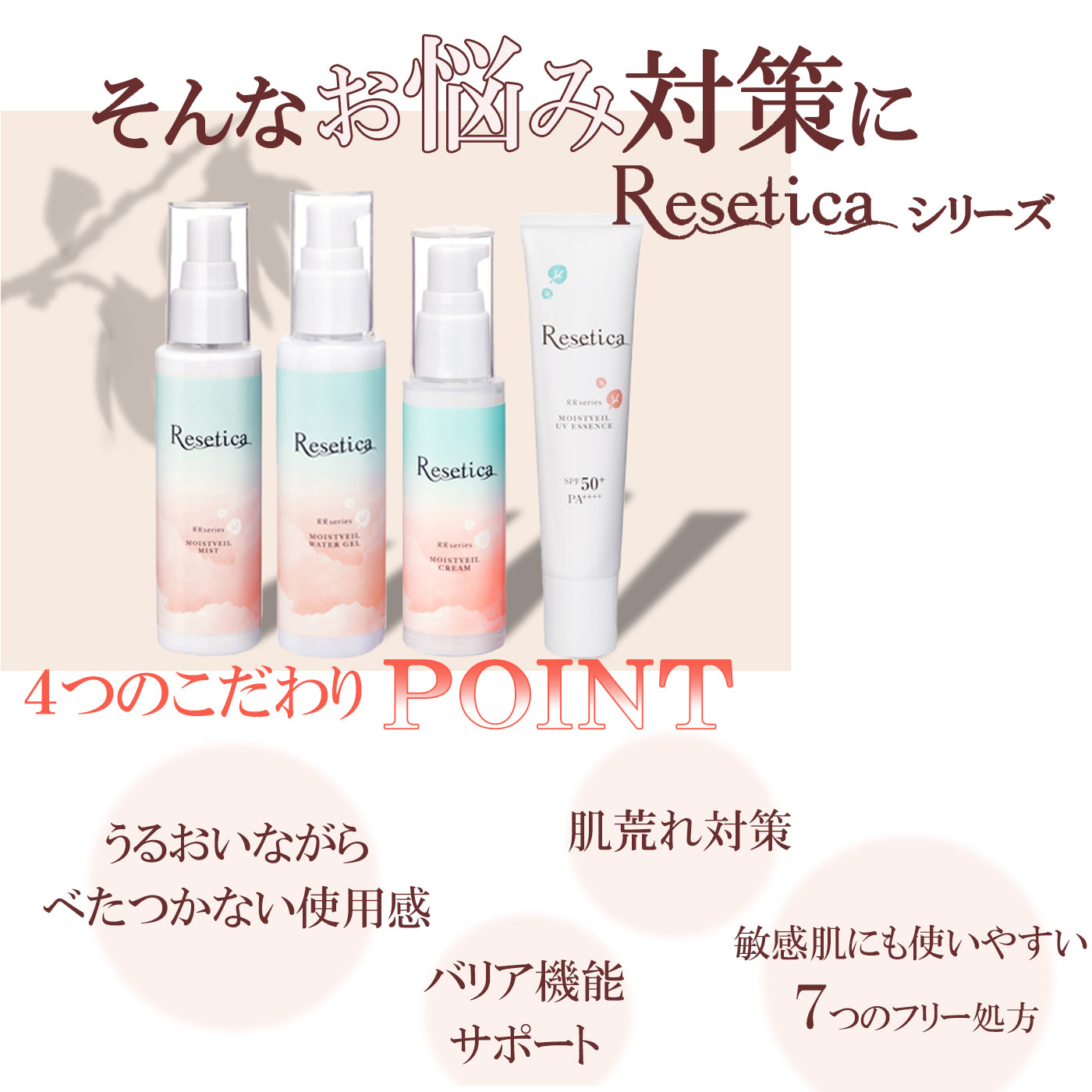 モイストベールミスト 100ml Resetica リセチカ スキンケア 保湿ミスト ミルクタイプ 化粧水 乳液 全身 ヘア CICA シカ 保湿 ニキビ 敏感肌 【送料無料】