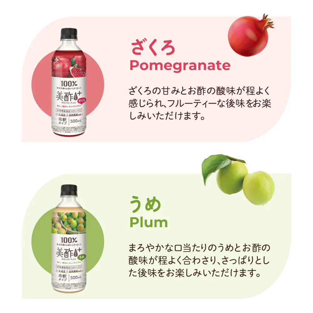 【超得ハイパーSALE】美酢プラス 飲み比べ4本セット（ざくろ マンゴー うめ りんご）ビタミンC 栄養機能食品