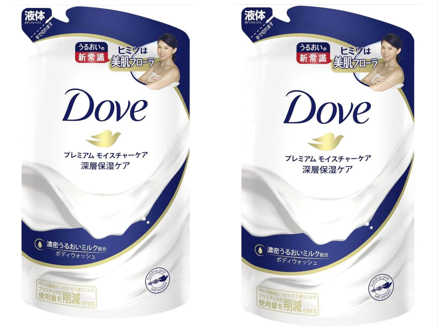 2個セット　Dove ダヴ ボディウォッシュ プレミアム モイスチャーケア つめかえ用 360g