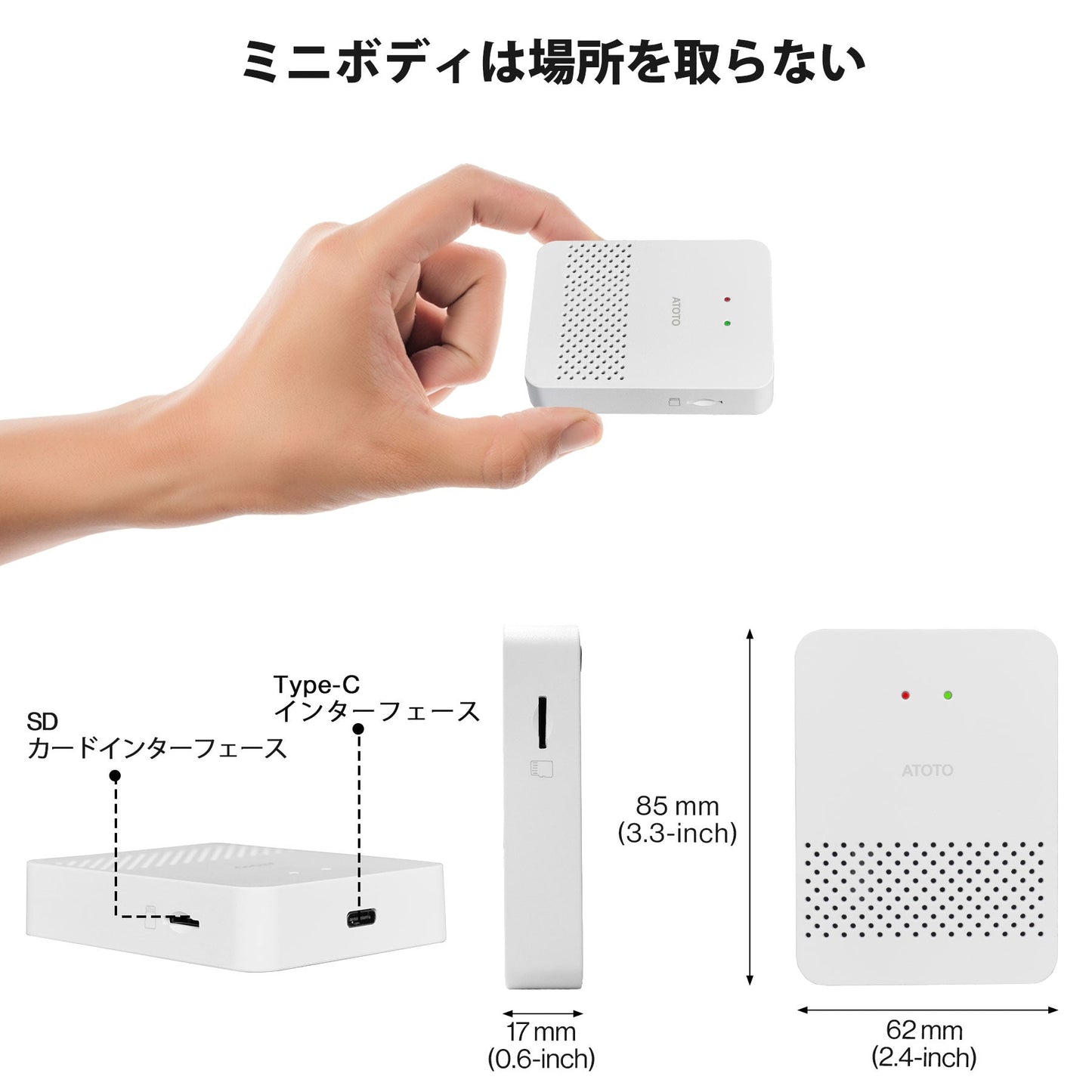 【ATOTO正規品 AD3WCP-A CarPlay ワイヤレスアダプター】atoto最新型 カープレイ 有線CarPlay アフターマーケット ヘッドユニット ワイヤレス カープレイワイヤレス化 ドングル Toyota/Nissan/Honda/ Mazda/Lexus/Subaru ケーブル付き 有線 無線 カープレイ カー用品