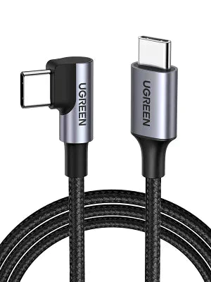 [UGREEN] USB Type Cケーブル USB-C⇔ USB-C(片方L字型) 1.0m