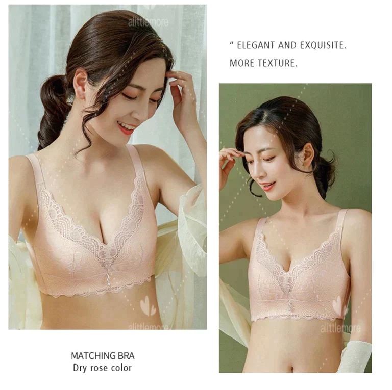 2枚入　36/80厚手パット ブラック+ランダム色/ノンワイヤー・育乳ブラジャー★レース　育乳　ノーワイヤー　ナイトブラジャー　脇高ブラ　セクシー 谷間　盛れる　補正ブラ
