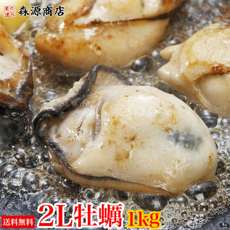 大粒2Lカキ 牡蠣 かき広島県産 約1kg 加熱用 業務用 メガ盛り カキフライ 鍋 バーベキュー BBQ 送料無料 冷凍便 お取り寄せグルメ 食品 ギフト【特産品・ご当地特集】