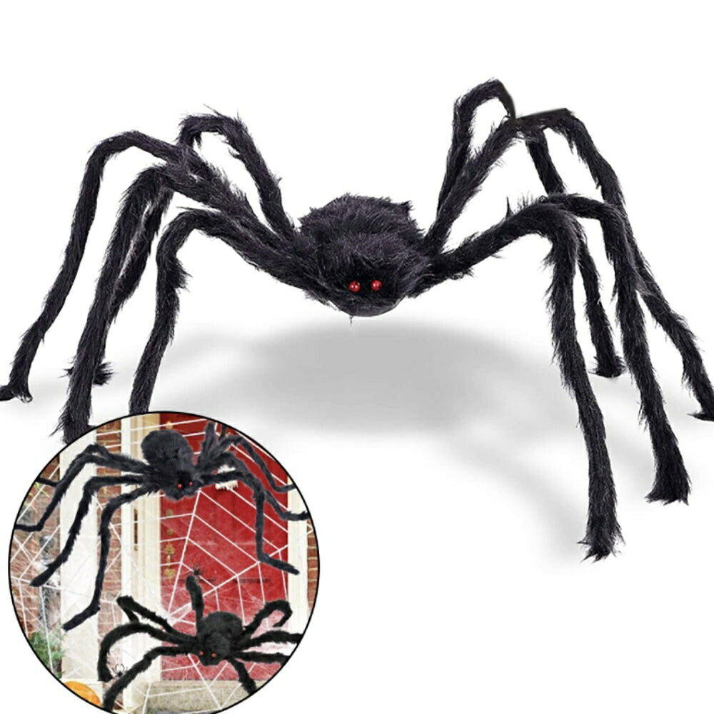 ぬいぐるみ 玩具 蜘蛛 クモ 81cm スパイダー 特大 おもしろ ドッキリ 飾り ハロウィン 特大サイズ パーティーグッズ 恐怖 悪ふざけ ジョーク おもちゃ 誕生日 クリスマス ギフト サプライズ 手品 マジック マジシャン
