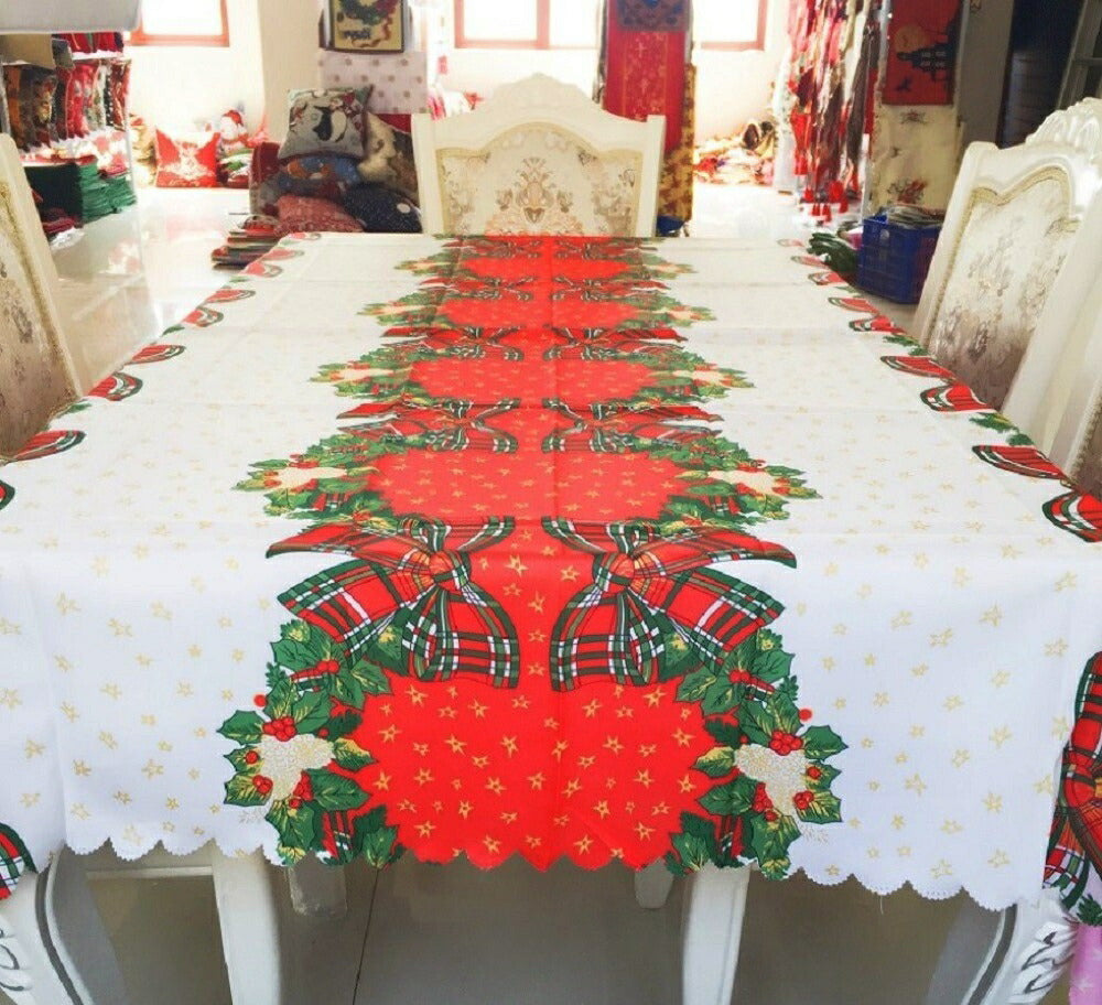 雑貨 テーブルクロス 180cmx150cm クリスマス christmas Xmas クロス カバー クロス 汚れ防止 デスクマット マット 撥水 滑り止め ずれ防止 テーブルクロス 食卓カバー テーブルランナー テーブルカバー インテリア 北欧 ホーム キッチン