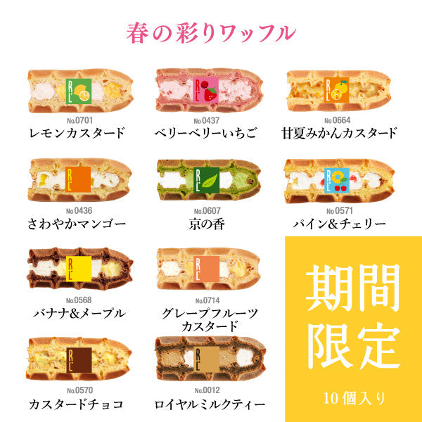 【先着30購入限定】季節のワッフルケーキ 10個入り