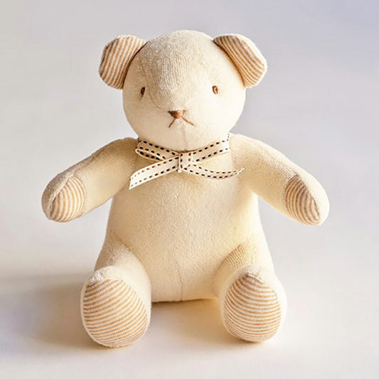 ★非掲載★ オーガニック ベア コットン やわらか かわいい ぬいぐるみ 動物 きなり おもちゃ 手作り クマ 素朴 くま ベビー 赤ちゃん 新生児 ギフト ベビーギフト プレゼント お祝い 出産祝い 誕生日 贈り物 送料無料 ※代引不可