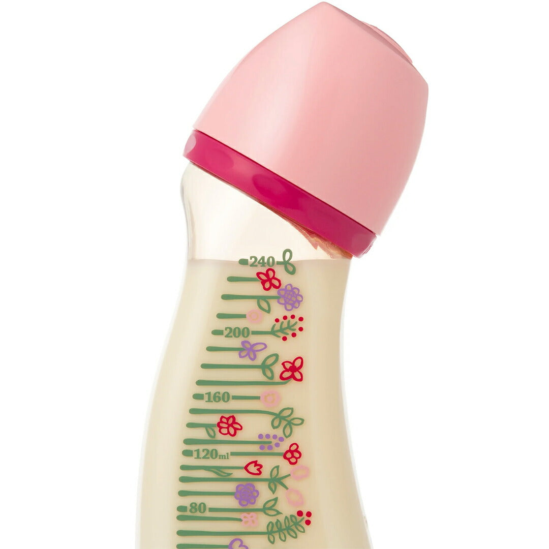 ★非掲載★ ベビー用品 【betta ベッタ ブレイン 広口 WS4-240ml Flower ( Pink )】 出産準備 ベビーグッズ 新生児 子育て 育児 出産祝い プレゼント 赤ちゃんグッズ ギフト プレゼント 送料無料