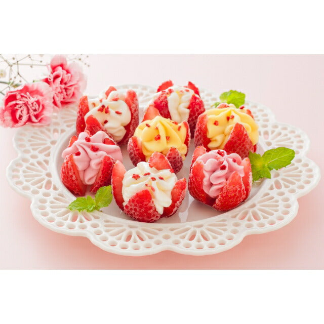 【父の日】博多あまおう　花いちごのアイス