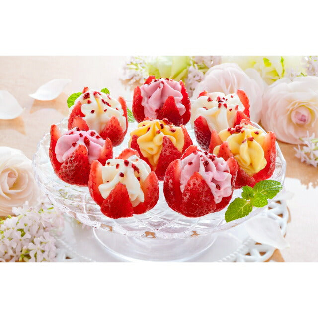博多あまおう　花いちごのアイス