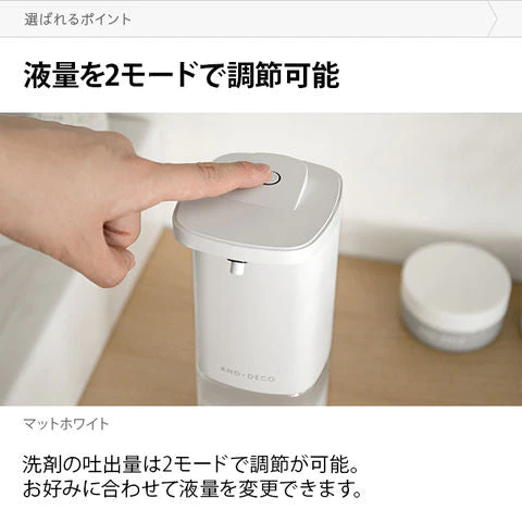 【超得ハイパーSALE】電動ソープディスペンサー 液体タイプ マットホワイト