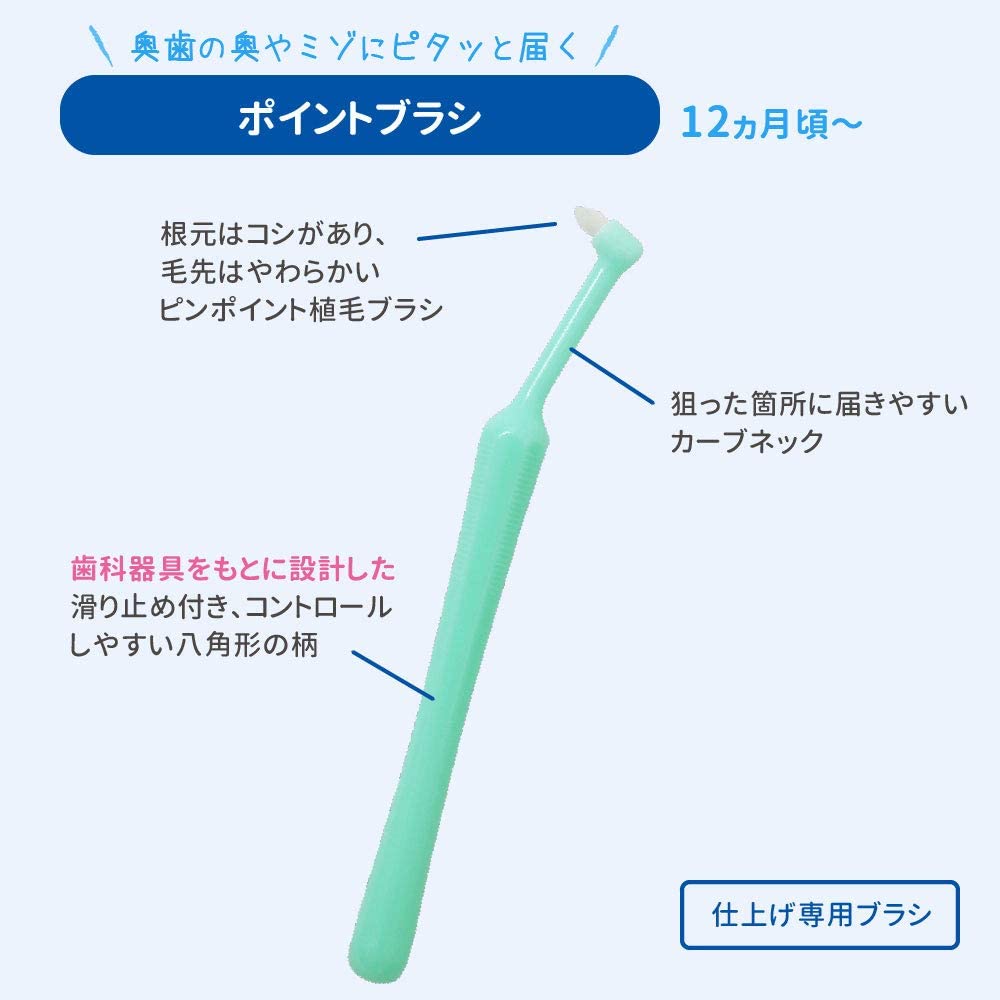 ピジョン 乳歯ケア 仕上げ専用 全体&ポイントみがきセット 12か月~