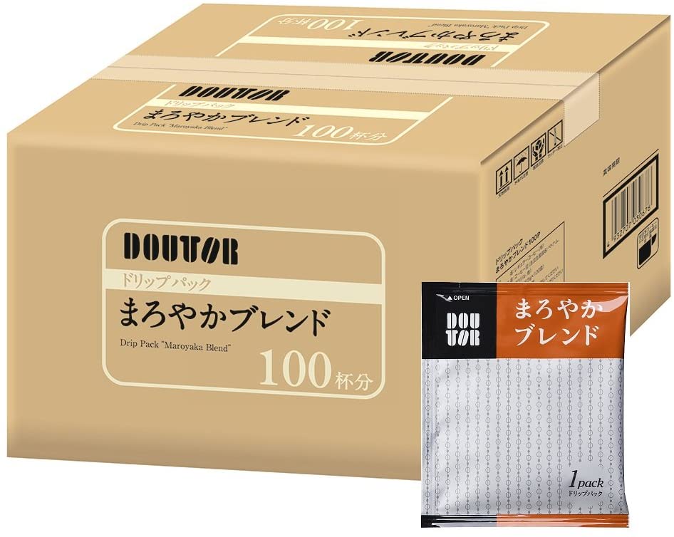 100杯分×2箱セットドトールコーヒー ドリップパック まろやかブレンド