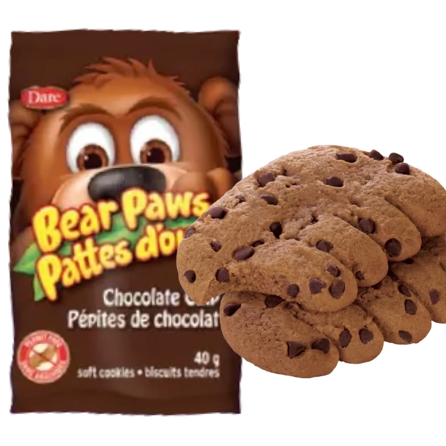 【たっぷり10袋！】ベアポウズ ソフトチョコチップクッキー Bear Paws クッキー チョコクッキー ベアポウ