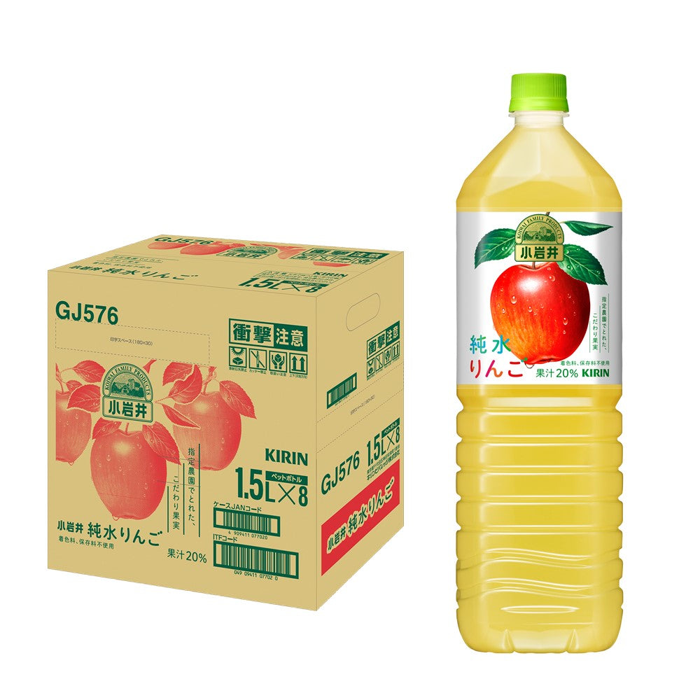 【送料無料】キリン 小岩井 純水りんご 1500ml 1.5L×16本