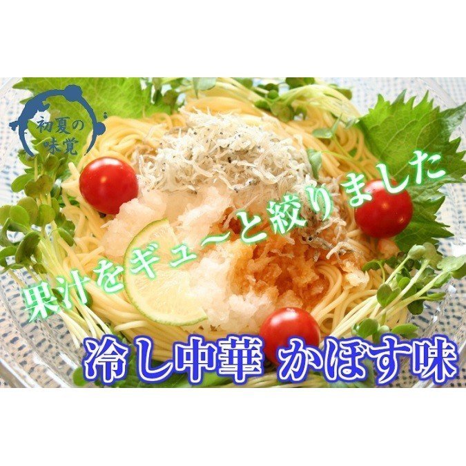 【3人シェア買いでお得】冷やし中華　お取り寄せ　レモン味　＆　かぼす味　2種6人前　甘酸っぱいレモン醤油味　爽やかなカボス味　冷し中華　セット